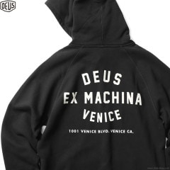 DEUS EX MACHINA VENICE ADDRESS HOODY (BLACK)