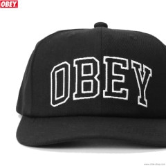 OBEY RUSH 6PANEL CLASSIC SNAPBACK CAP (BLACK)