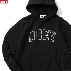 OBEY INSTITUTE EXTRA HEAVY HOOD (BLACK)