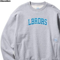 LIBERAIDERS HEAVY WEIGHT LBRDRS CREWNECK (GRAY) #75310