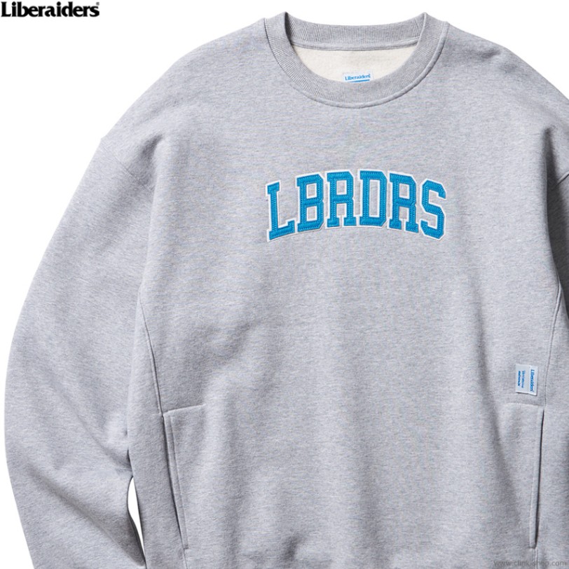 CLINK｜LIBERAIDERS HEAVY WEIGHT LBRDRS CREWNECK (GRAY) #75310