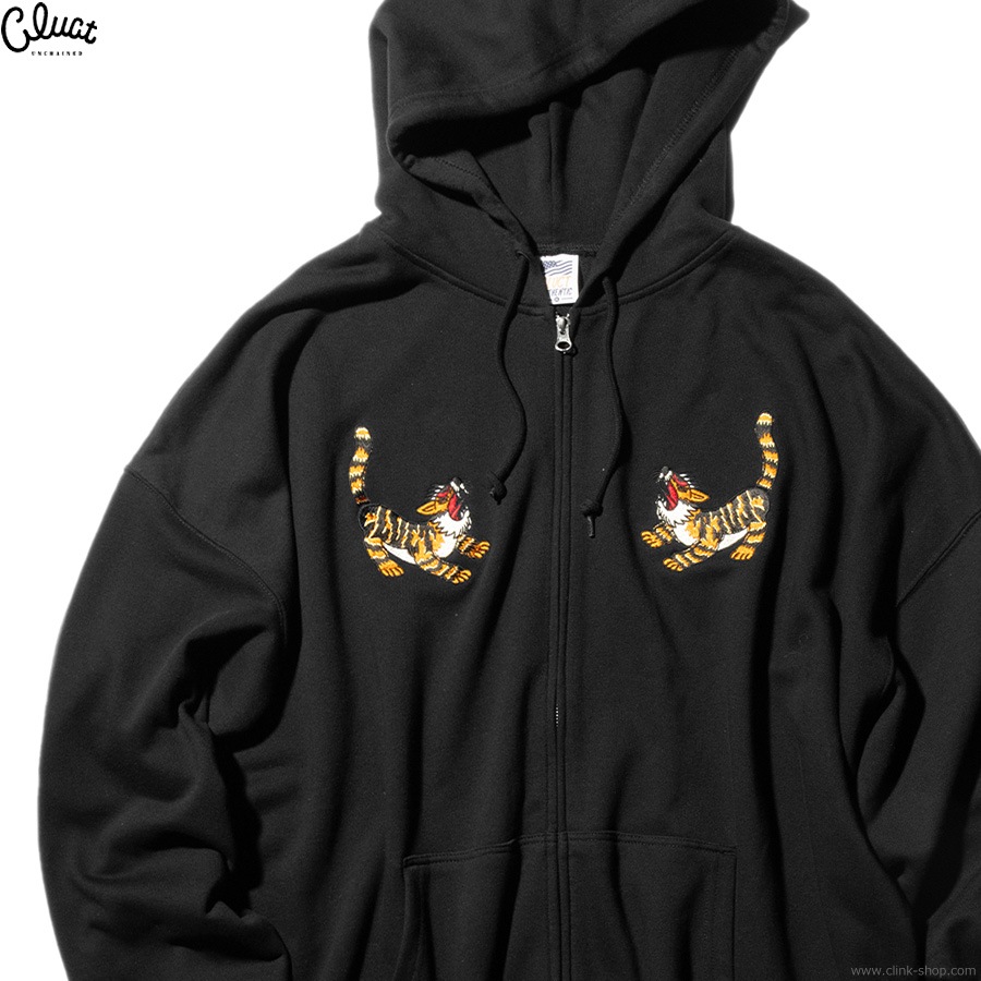 CLINK｜CLUCT TIGER [ZIP HOODIE] (BLACK) #04745｜東京・吉祥寺