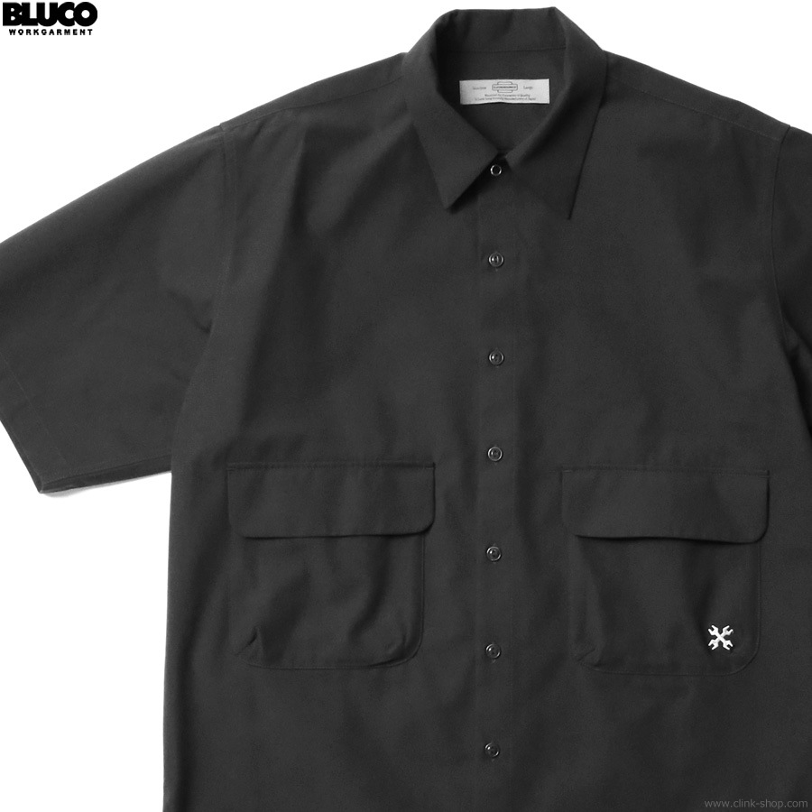CLINK｜BLUCO BIG POCKET WORK SHIRT S/S (BLACK) [143-21-002]｜東京