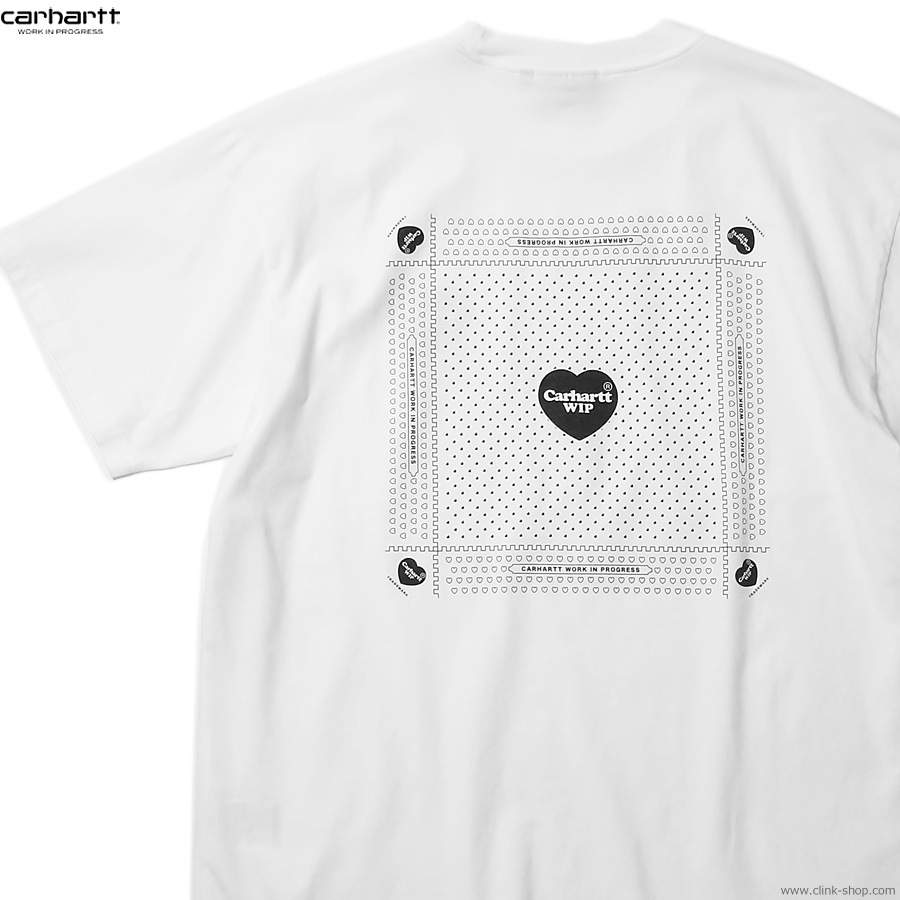 さらに100円引き◆CARHARTT◆S/S HEART BANDANA T-SHIRT T-shirt Carhartt WIP S/S Heart Bandana T-Shirt | Freshlabels.com
