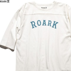 ROARK REVIVAL "MEDIEVAL LOGO" 3/4 SLEEVE TEE (WHITE)