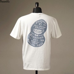 PEANUTS & CO.  GLAD HAND & Co. Mr.SMILEY - S/S T-SHIRTS (WHITE)