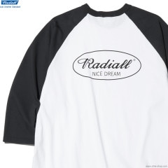 RADIALL OVAL - CREW NECK RAGLAN SHIRT (INK BLACK) [RAD-24SS-CUT010]