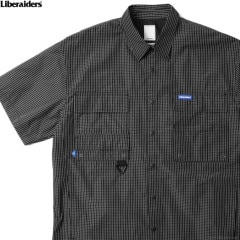 LIBERAIDERS GRID CLOTH S/S SHIRT (BLACK) #70201