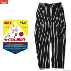 COOKMAN CHEF PANTS STRIPE BLACK