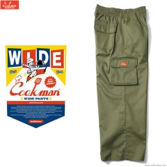 COOKMAN WIDE CHEF PANTS CARGO KHAKI