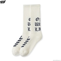 EVILACT OWL LONG SOCKS (OFF WHITE) [EA-WFRSS-A03]