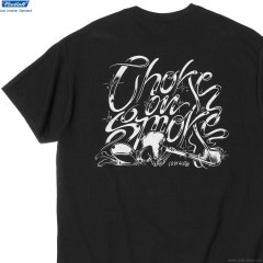 RADIALL CHOKE ON SMOKE - CREW NECK T-SHIRT S/S (BLACK) [RAD-24SS-TEE007]
