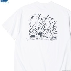 RADIALL CHOKE ON SMOKE - CREW NECK T-SHIRT S/S (WHITE) [RAD-24SS-TEE007]