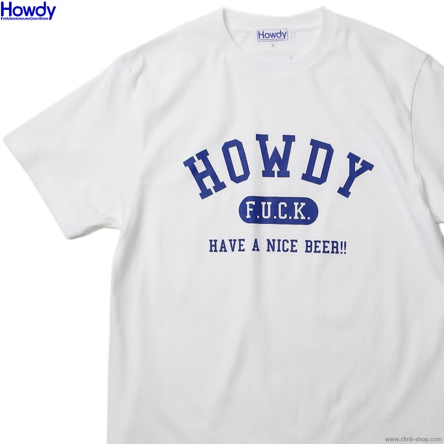 CLINK｜Howdy College T (WHITE) [HDW2401-TE02]｜東京・吉祥寺｜SOFTMACHINE・BLUCO ...