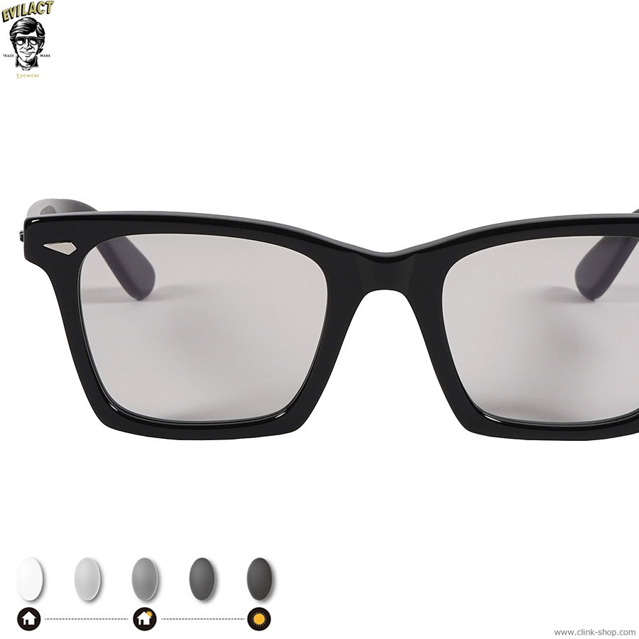 Evilact ブラックウェリントンサングラス Evilact ブラックウェリントンサングラス
