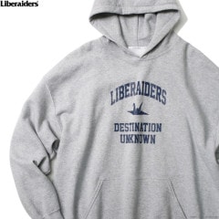 LIBERAIDERS COLLEGE LOGO HOODIE (GRAY) #78307