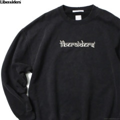 LIBERAIDERS EMBORIDERY LOGO CREWNECK (BLACK) #78311