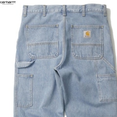CARHARTT WIP SINGLE KNEE PANT (BLUE HEAVY STONE BLEACHED)