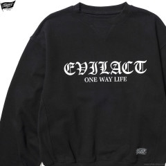 EVILACT HEAVY CREW (BLACK) [EA24-ACT2-T02]
