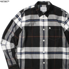 CARHARTT WIP L/S GARNETT SHIRT (WAX/BLACK)