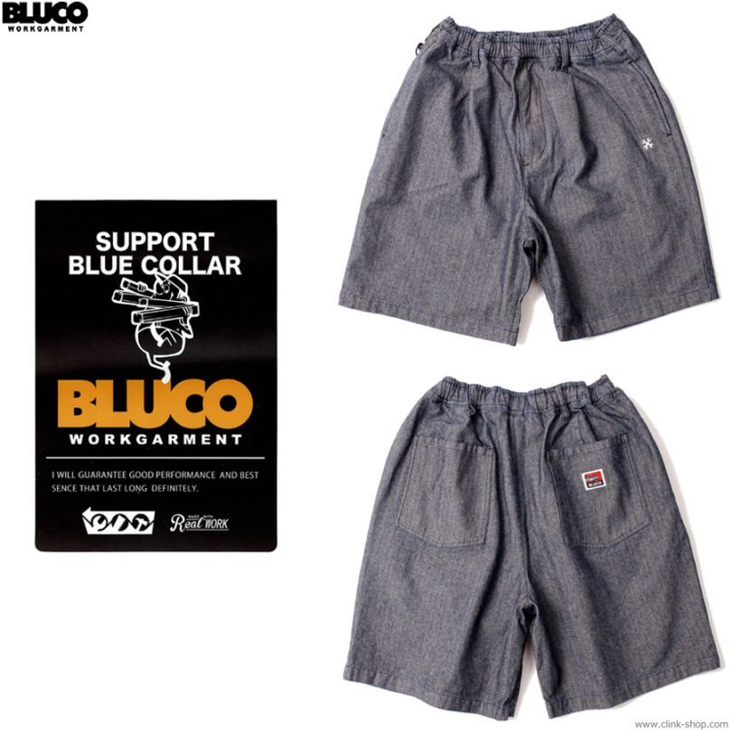 CLINK｜BLUCO 12oz DENIM EASY WORK SHORTS (HERRINGBONE) [153-45-004