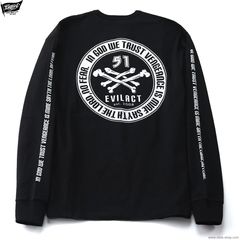 EVILACT CROSS BONE LS (BLACK) [EA25-ACT1-T02]