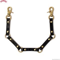 UNCROWD LEATHER WALLET CHAINS (BLACK) [255-75-005]