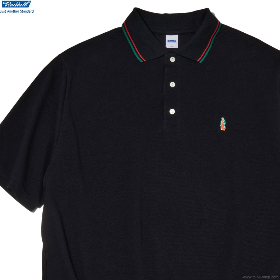 CLINK｜RADIALL CHARMS - POLO SHIRT S/S (BLACK) [RAD-25SS-CUT018