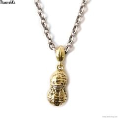 PEANUTS & CO. SMALL NORMAL TATOO PEANUTS + CHAIN 50cm ROUND (BRASS��SILVER)