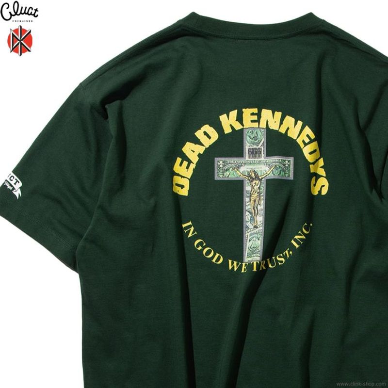 CLUCT IN GOD WE TRUST [S/S TEE] (GREEN) #05091