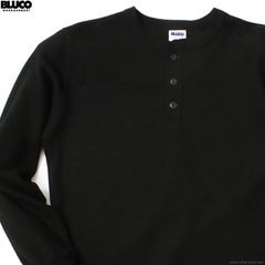 BLUCO HENRY NECK THERMAL SHIRT (BLACK) [155-12-020]