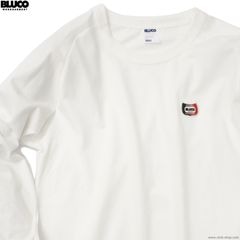 BLUCO HEAVY DRY COTTON RAGLAN L/S TEE -Champ- (WHITE) [155-12-012]
