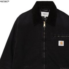 CARHARTT WIP OG DETROIT JACKET - Black / Black (stone canvas)