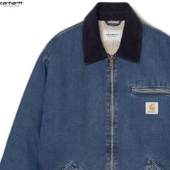 CARHARTT WIP OG DETROIT JACKET - Blue / Dark Navy (stone washed)