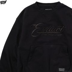 EVILACT HEAVY SWEAT CREW (BLACK) [EA25-ACT2-T01]