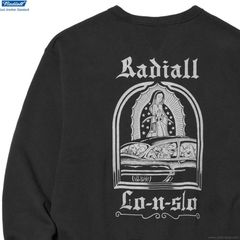 RADIALL CHARMS - LOOPWHEEL CREW NECK SWEATSHIRT L/S (INK BLACK) [RAD-LPW002]