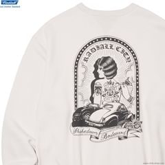 RADIALL CHARMS - LOOPWHEEL CREW NECK SWEATSHIRT L/S (SNOW WHITE) [RAD-LPW002]