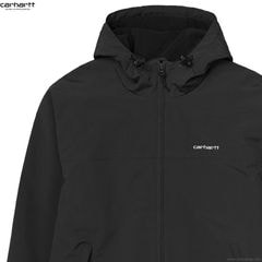 CARHARTT WIP HOODED SAIL JACKET (BLACK/WHITE)