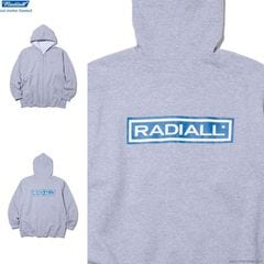 RADIALL WHEELS - ZIP UP HOODIE (FADED ASH GRAY) [RAD-25MW-CUT002]