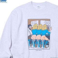 RADIALL LOVE BEER - CREW NECK SWEATSHIRT L/S (SNOW WHITE) [RAD-25MW-CUT003]