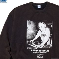 RADIALL E=MC2 - CREW NECK SWEATSHIRT L/S (FADED BLACK) [RAD-25MW-CUT004]