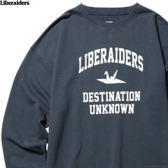 LIBERAIDERS FRENCH TERRY CREWNECK (NAVY) 73306