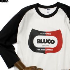 BLUCO �ɥ饤���åȥ� �饰���3/4���꡼�� T����� - Champ - (WHITE-BLACK) [161-12-023]