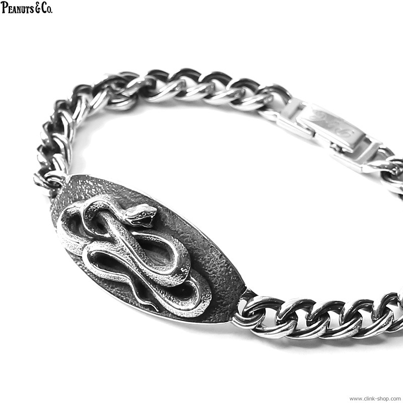 CLINK｜PEANUTS & CO. SNAKE PLATE BRACELET (SLIVER)｜東京・吉祥寺