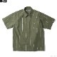 BLUCO STANDARD WORK SHIRT S/S (OLIVE.STP) [0108-3A01]
