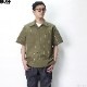 BLUCO STANDARD WORK SHIRT S/S (OLIVE.STP) [0108-3A01]