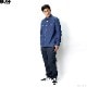 BLUCO 8OZ DENIM WORK SHIRTS (MEDIUM INDIGO) [145-11-001]