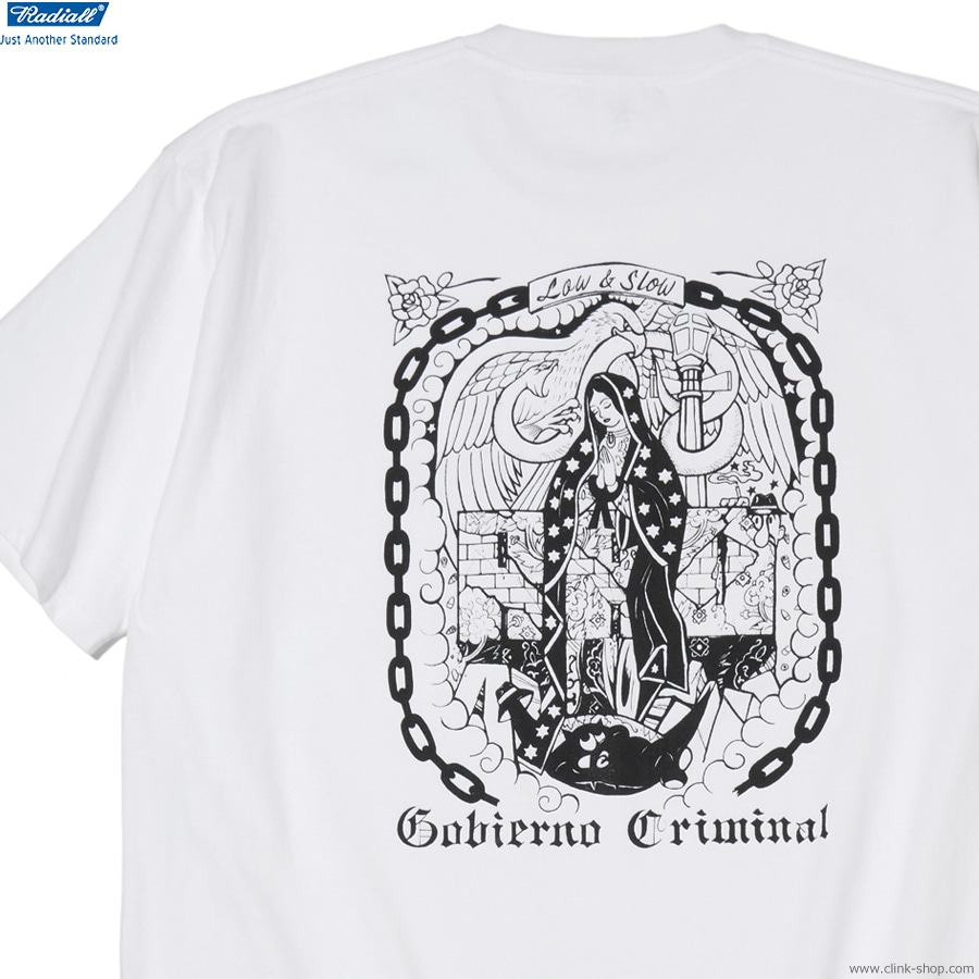 SALE 20��OFF RADIALL CRADLE - CREW NECK T-SHIRT S/S (WHITE) [RAD-25SS-TEE006]