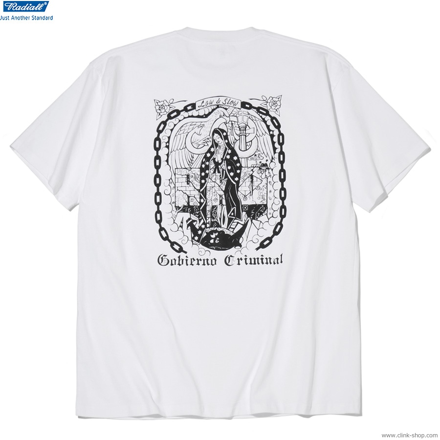 SALE 20��OFF RADIALL CRADLE - CREW NECK T-SHIRT S/S (WHITE) [RAD-25SS-TEE006]