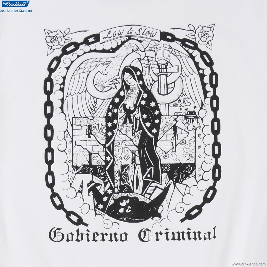 SALE 20��OFF RADIALL CRADLE - CREW NECK T-SHIRT S/S (WHITE) [RAD-25SS-TEE006]